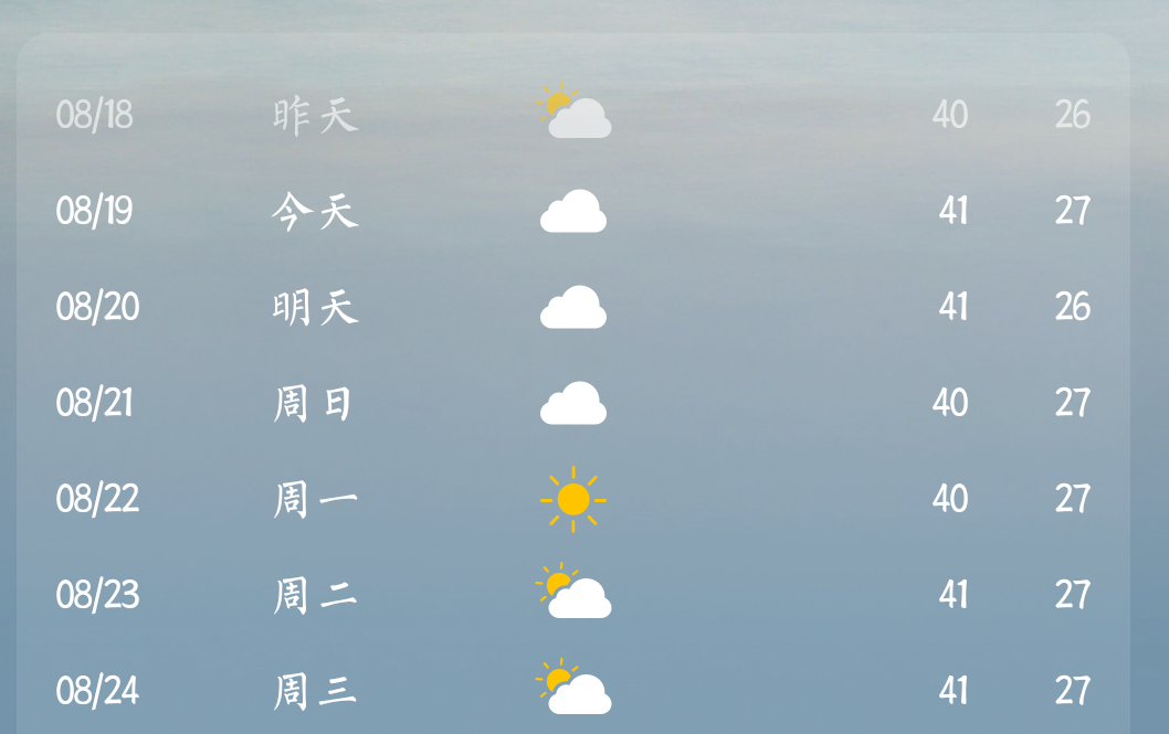 天气