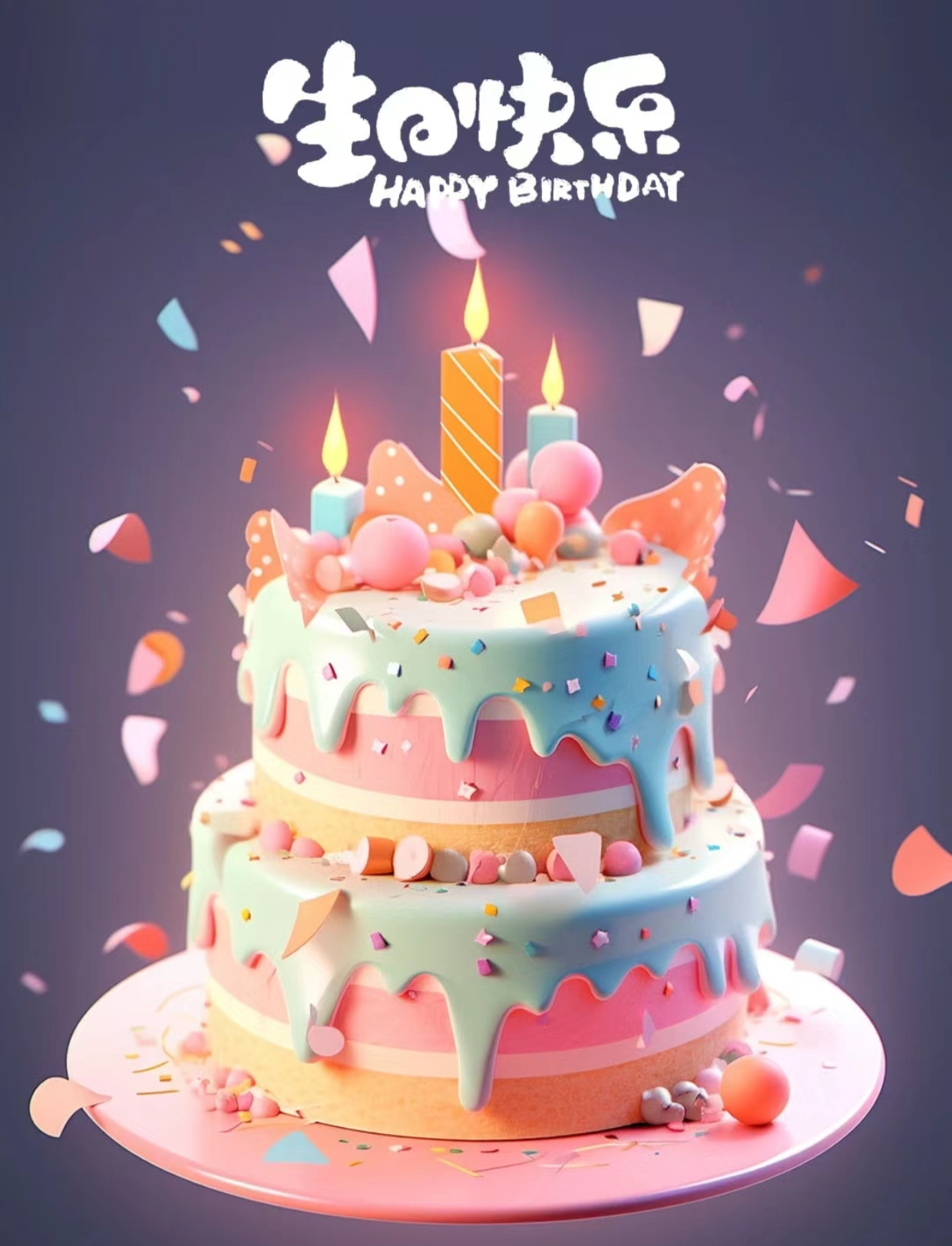 　　甜妹纸　゛　生日快乐鸭