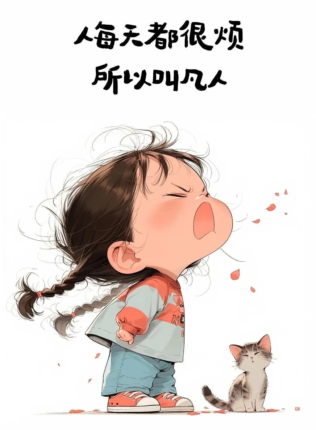 烦人~
