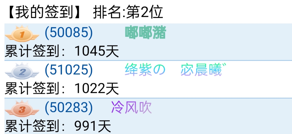 　　宓晨曦+签到全手　゛　