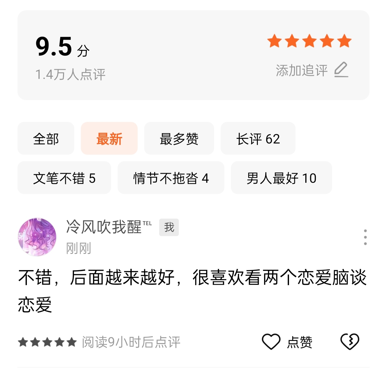 　　你们看完小说会评论吗　゛　